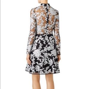 NWT Adelyn Rae black lace and silver sequin dress